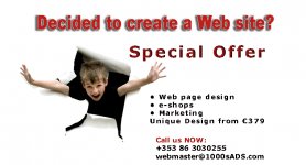 Decided to create a Web site? Looking for special Offer.
