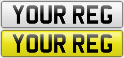 GERMAN STYLE NUMBER PLATES