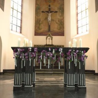 Wedding flowers and church decorations