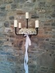Wedding flowers and church decorations