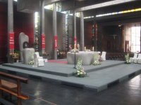 Wedding flowers and church decorations