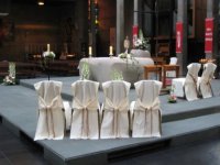 Wedding flowers and church decorations