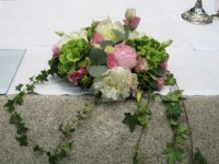 Wedding flowers and church decorations
