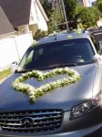 wedding flowers and car decorations
