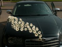 wedding flowers and car decorations