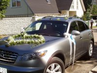 wedding flowers and car decorations