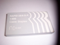 Rapid 28 / 8 cable staples