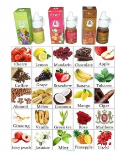 Electronic cigarettes and e-liquids for sale.