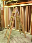 Wooden Freestanding Double Sided Rung Stepladder