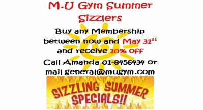 M.U Gym Summer Sale now on!