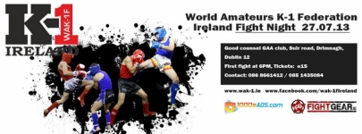 World Amateurs K1 Ireland Fight Night July 27 2013