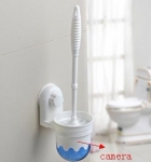 1280X960 Toilet Brush bathroom spy Camera With Motion Detection and Remote Control 16GB