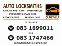 Car Key Help Auto Locksmith & Car Key Cutting Services in Dublin
