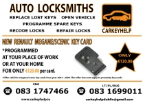 RENAULT MEGANE KEY CARD