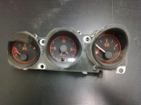 clock, fuel gauge