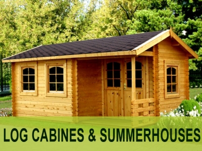 Log cabin/Summerhouse Storage Shed Garage Pergola Decking Outdoor fireplaces
