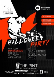 MoodyBeats HALLOWEEN party with DJ MINDAUGELIS in Dublin!!!