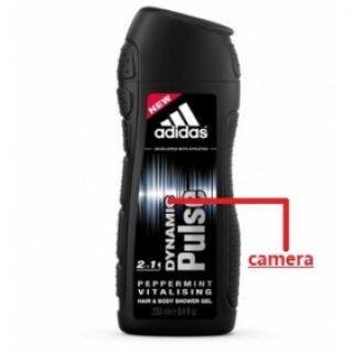 HD 1080P Camera 32GB Adidas Shampoo Bottle Camera Remote Control On/Off And Motion Detection Record
