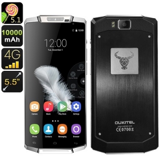 Oukitel K10000 Android Smartphone – 10000mAh Battery, Reverse Charge, 4G