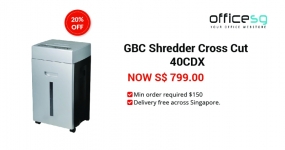 Paper Shredder Machine| GBC Shredder Cross Cut 40CDX S$ 799