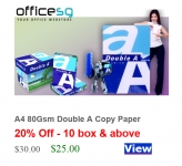 Office Stationery | PaperOne Copier Paper S$20.50