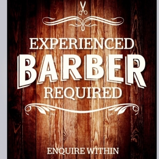 EXPERIENCED BARBER REQUIRED