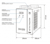 S&A chiller CW-5200 for LED uv curing system