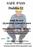 Special Price SAFE PASS courses in Dublin 12 - from 85 euro