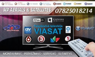 Profesionalus Viasat bei internetines televizijos montavimas