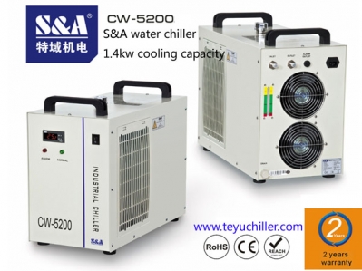 S&A dual pump chiller to cool laser head and dc power