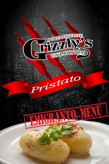 Grizzly’s Presents The Emigrants Menu