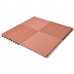 WPC Tiles 30x30cm 11pcs 1m2 Brown (40825)