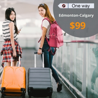 Cheap Air Tickets Edmonton-Calgary  $99 (One way)