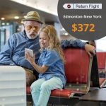 Cheap Air Tickets Return Flight Edmonton-New York $372