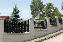 Aluminum fences and gates model MERLIN