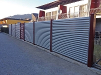 Aluminum fences and gates model PLISSEE OVAL