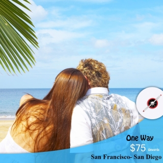 Cheap airfare tickets San Francisco- San Diego One Way from CAD $75