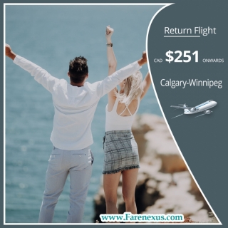 Cheap air tickets | Calgary-Winnipeg from CAD $251 Onwards