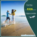 One way cheap air Tickets |Calgary-London  | CAD $326 onwards