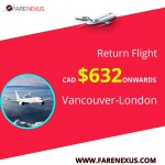 Cheap Return Flight Ticket |Vancouver-London | $632  Onwards