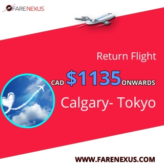 Book Return  flight Calgary- Tokyo CAD $1135