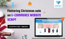 Flattering Christmas Sale 50% Off On E-Commerce Website Script