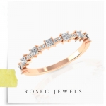 Rose Gold Wedding Eternity Ring