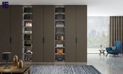 HInged Fitted wardrobe with open shelf unit in Lava grey and sherwood textured finish (1).jpg