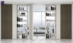 Library book storage bespoke shelving in matt white finish (1).jpg