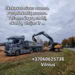 Ekskavatoriaus paslaugos. Vezame zvyra smeli skalda atsijas +37060625738 Vilnius